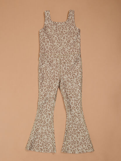 Lilah Leopard Flare Jumpsuit - TULLABEE