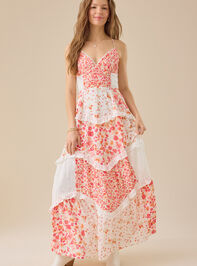 Adernlia Floral Maxi Dress Detail 2 - TULLABEE