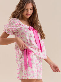 Amarae Bow Sleep Top Detail 3 - TULLABEE