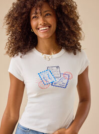 Coastal Stamps Baby Tee - TULLABEE
