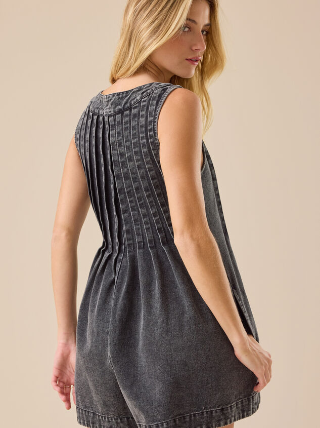 Evie Denim Romper Detail 3 - TULLABEE