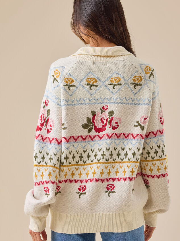 Sofia Rose Cardigan Detail 4 - TULLABEE