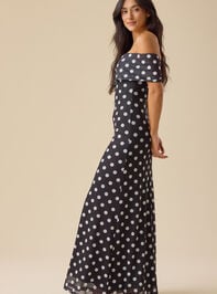 Winnie Mesh Maxi Dress Detail 2 - TULLABEE