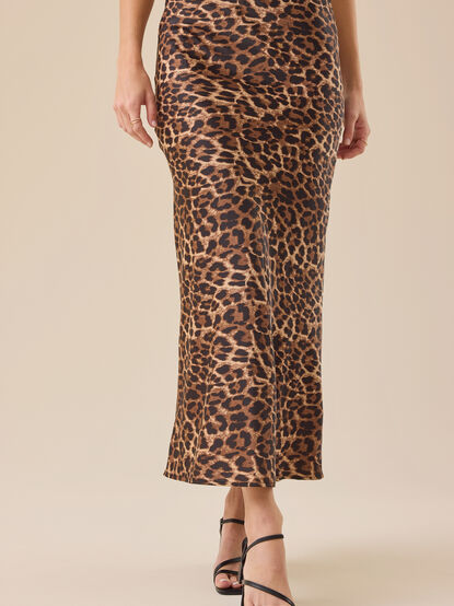 Ashlee Cheetah Midi Skirt - TULLABEE