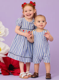 Robert Striped Pocket Overall Detail 4 - TULLABEE