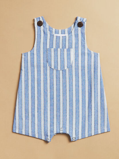 Robert Striped Pocket Overall - TULLABEE