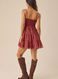 Janessa Floral Tiered Mini Dress Detail 5 - TULLABEE