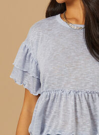 Laina Knit Babydoll Top Detail 2 - TULLABEE