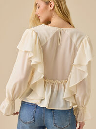 Paloma Chiffon Beaded Top Detail 5 - TULLABEE