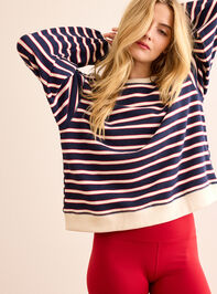 Lodge Day Striped Pullover - TULLABEE