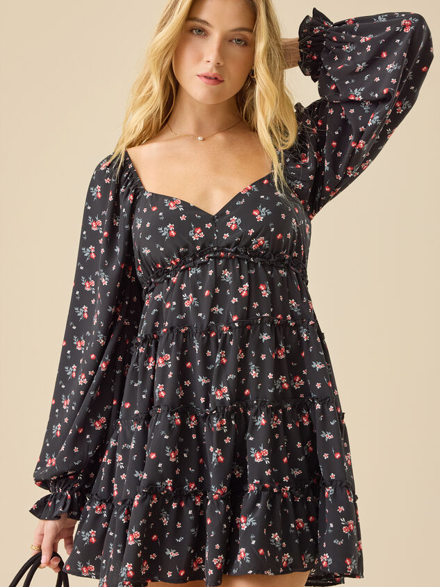 Elara Floral Mini Dress - TULLABEE