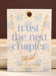 Trust The Next Chapter Pearl Cross Necklace - TULLABEE