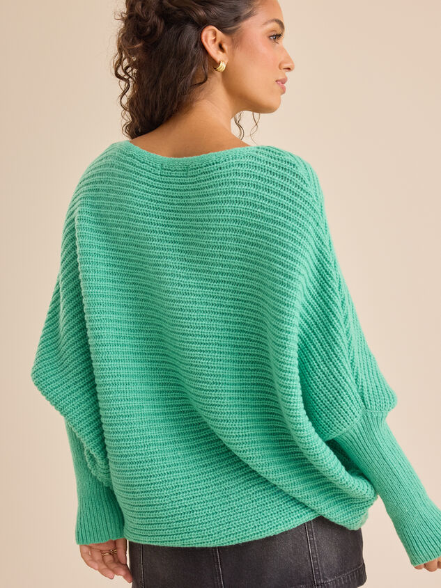 Arlet Ribbed Dolman Sweater Detail 5 - TULLABEE