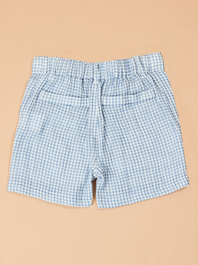 Kyle Gingham Short Detail 3 - TULLABEE