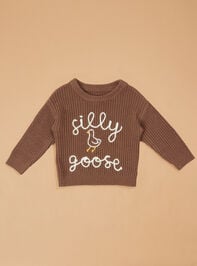 Silly Goose Sweater Detail 2 - TULLABEE
