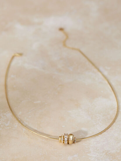 18k Gold Wire Choker - TULLABEE
