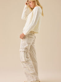 Harlow Pearl Button Cardigan Detail 4 - TULLABEE