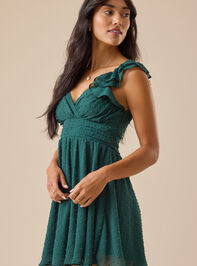 Eleanor Clip Dot Dress Detail 4 - TULLABEE