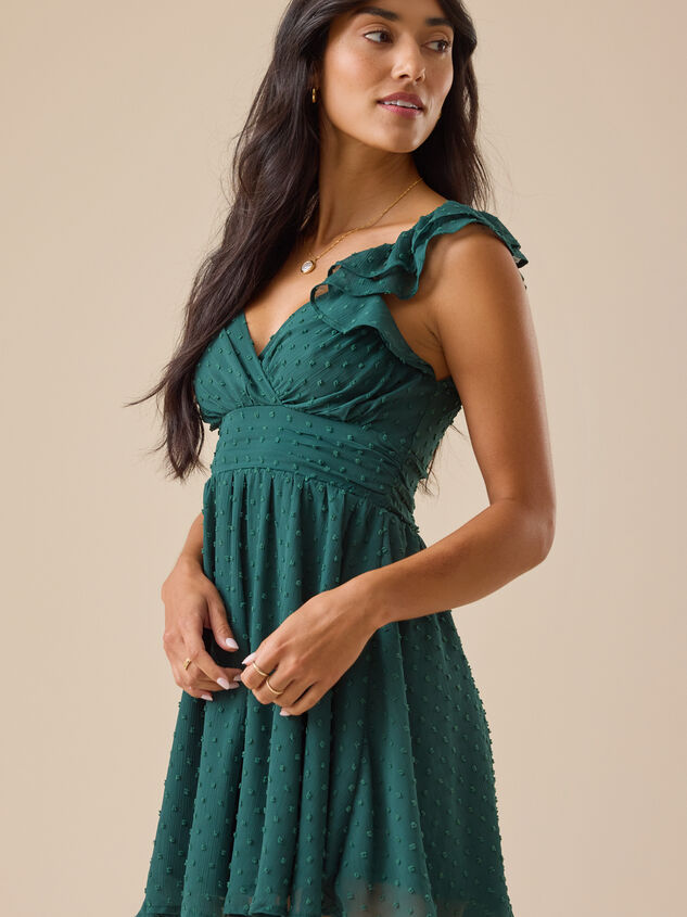 Eleanor Clip Dot Dress Detail 4 - TULLABEE