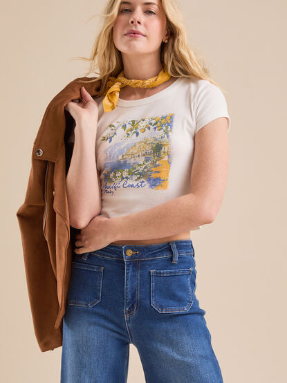 Amalfi Coast Baby Tee - TULLABEE