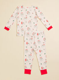 Vintage Santa Toddler Lounge Set Detail 3 - TULLABEE