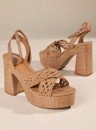 Whisora Rattan Crossover Wedge Detail 2 - TULLABEE