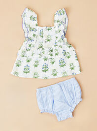 Mariella Floral Tank and Bloomer Set by Mudpie Detail 3 - TULLABEE