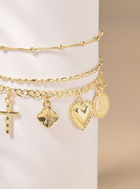 Bubble Charm Dangle Bracelet Set Detail 2 - TULLABEE