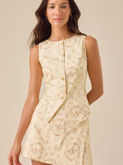 Abigail Toile Vest - TULLABEE