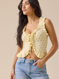Ollie Tie Front Top Detail 2 - TULLABEE