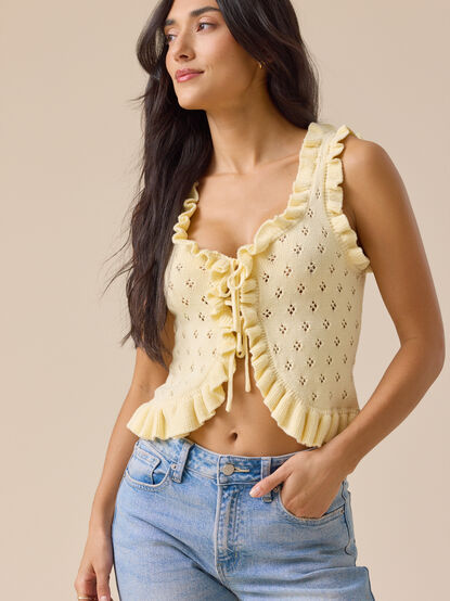 Ollie Tie Front Top - TULLABEE