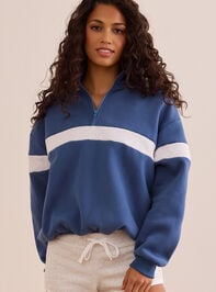 Defined Line Quarter Zip Pullover Detail 3 - TULLABEE