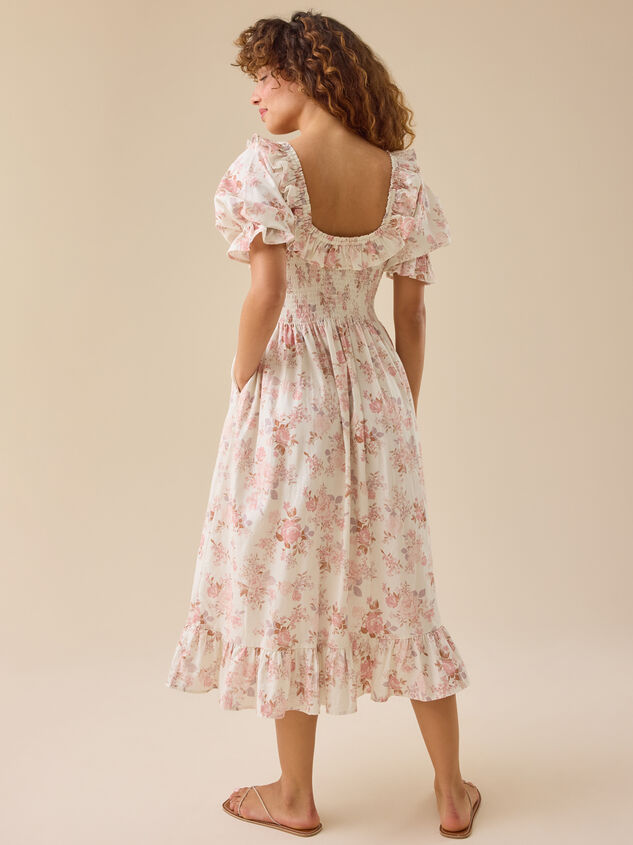 Paityn Floral Mama Dress Detail 5 - TULLABEE