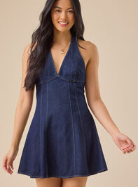 Rebecca Denim Mini Dress - TULLABEE