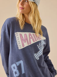 Maine Pennant Graphic Pullover - TULLABEE