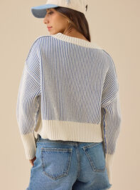 Ophelia Cropped Knit Sweater Detail 4 - TULLABEE