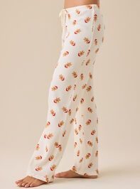 Gingerbread Santa Mama Lounge Pant Detail 5 - TULLABEE