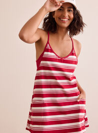 Hang Tough Stripe Mini Dress Detail 2 - TULLABEE
