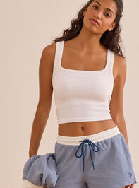 Step Out Striped Shorts Detail 7 - TULLABEE