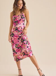 Virginia Satin Midi Dress Detail 2 - TULLABEE