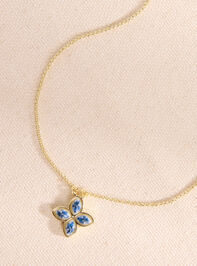 Willa Quatrefoil Charm Necklace - TULLABEE
