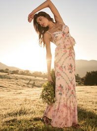 Aitiana Tiered Maxi Skirt Detail 2 - TULLABEE