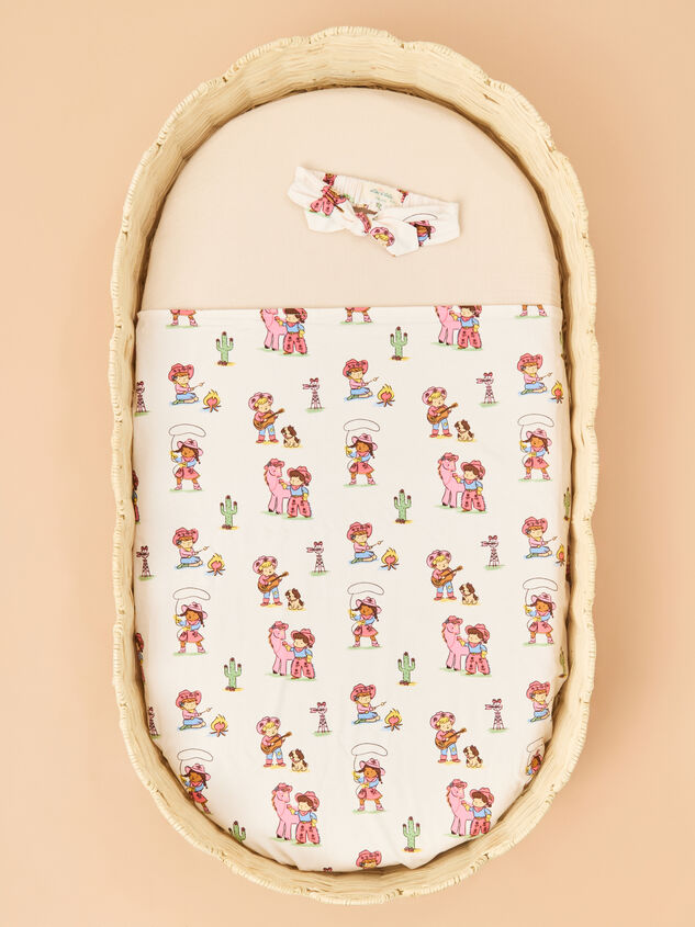 Vintage Cowgirl Swaddle with Headband - TULLABEE