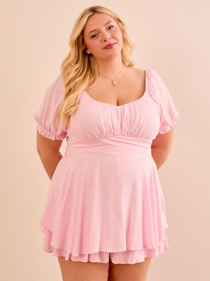 Haisley Double Layered Romper - TULLABEE