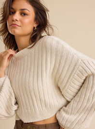 Amber Cropped Sweater Detail 2 - TULLABEE