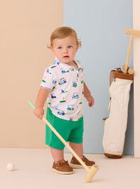 On The Green Polo Top and Shorts Set - TULLABEE