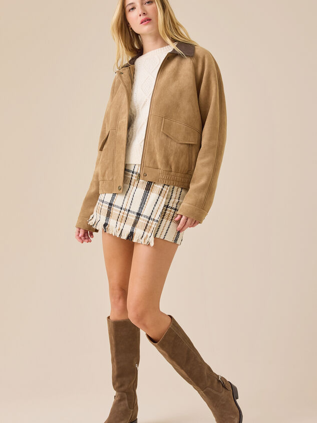 Elodie Suede Jacket Detail 3 - TULLABEE