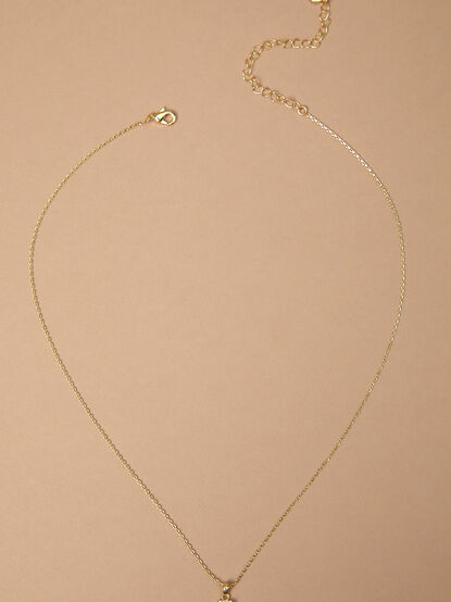 18K Gold Radiant Charm Necklace - TULLABEE