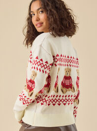 Ellie Bear Holiday Sweater Detail 5 - TULLABEE