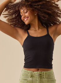 Lauren Scoop Ribbed Seamless Tank - TULLABEE